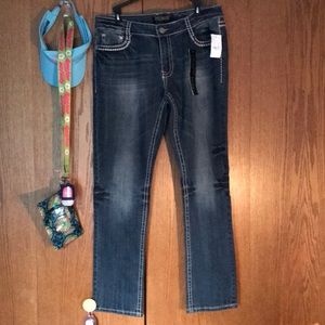 Curvy denim skinny jeans